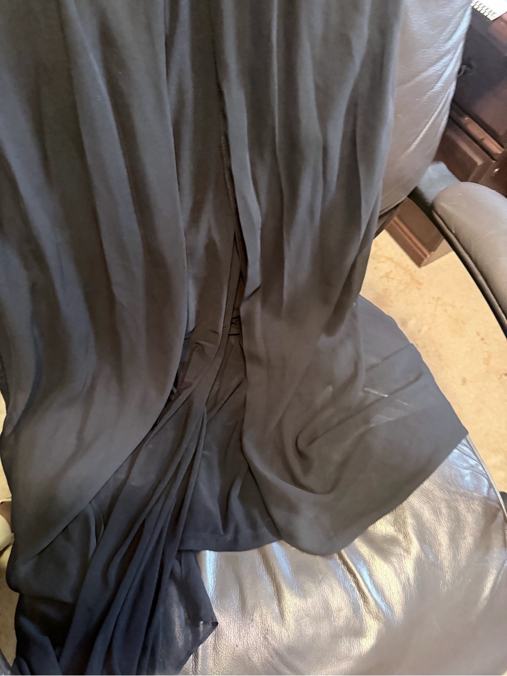 Lane Bryant Black Maxi Pleated Flow Skirt